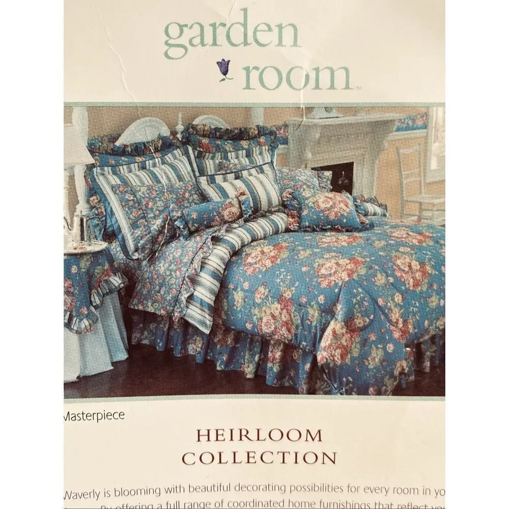 Waverly Garden Room Heirloom Collection King Bedskirt NEW